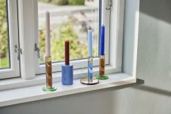 Hübsch Ljuslyktor-Astro Ljusstake 14 cm, Blå