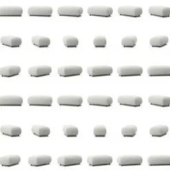 Atelier Fotpall 113 cm Micro Chenille, Sandshell Beige