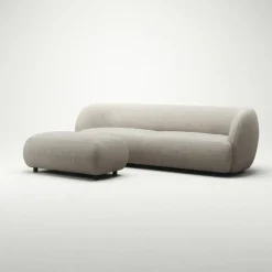 Atelier Soffa 3-Sits Micro Chenille, Sandshell Beige