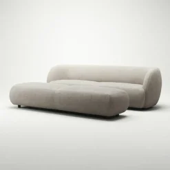 Atelier Soffa 3-Sits Micro Chenille, Sandshell Beige