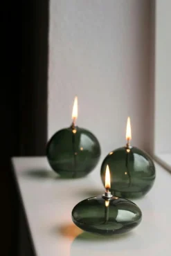 Mette Ditmer Fotogen- & Oljelampor-Aura Oljelampa 10 cm, Smoke Grey