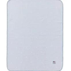 Baby Signature Star Pläd 70x75 cm, Vit / Blå