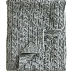 Barn Jack o Juno Barnfiltar-Babyfilt 80x100 cm Merinoull, Ljusgrå