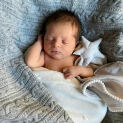 Barn Jack o Juno Barnfiltar-Babyfilt 80x100 cm Merinoull, Ljusgrå