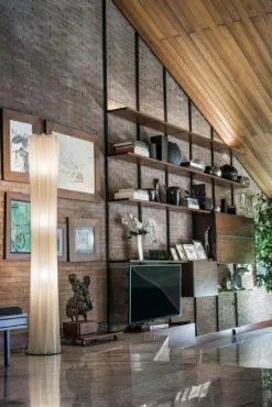 SLAMP Golvlampor-Bach Golvlampa 161 cm, Guld