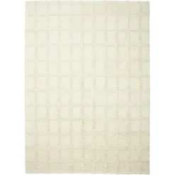 Badal Spårbar Ullmatta Off-white, 250x350 cm