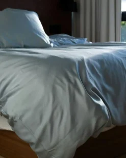 Movesgood Bäddset-Bamboo Bäddset 220x220 + 50x60 cm, Ljusblå