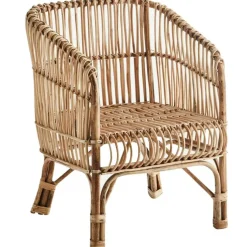 Madam Stoltz Loungefåtöljer & Utefåtöljer|Fåtöljer-Bamboo Loungestol