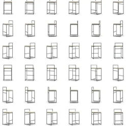 Department Barstolar & Barpallar-Barstol Med Ryggstöd 80 cm, Svart / Beige Sammet