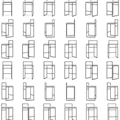 Department Barstolar & Barpallar-Barstol Med Ryggstöd 80 cm, Svart / Beige Sammet