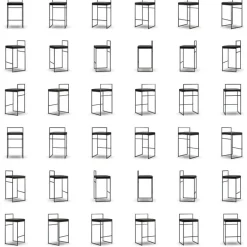 Department Barstolar & Barpallar-Barstol Med Ryggstöd 80 cm, Svart / Beige Sammet