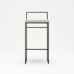 Department Barstolar & Barpallar-Barstol Med Ryggstöd 90 cm, Svart / Svart Sammet