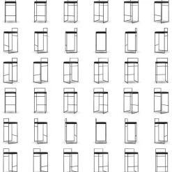 Department Barstolar & Barpallar-Barstol Med Ryggstöd 90 cm, Svart / Svart Sammet
