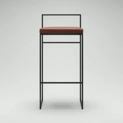 Department Barstolar & Barpallar-Barstol Med Ryggstöd 90 cm, Svart / Svart Sammet