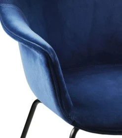 GUBI Stolar-Bat Matstol Klädd / Konisk Bas, Around Bouclé 032