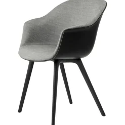 Bat Matstol Klädd Framsida / Plastbas, Plain 0023