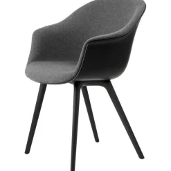 Bat Matstol Klädd Framsida / Plastbas, Plain 0023