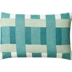 Chhatwal & Jonsson Prydnadskuddar & Fodral-Benaras Kuddfodral 50x50 cm, Apricot Orange / Khaki