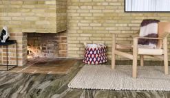 Bernard Lounge Stol, Vattenbaserad Lackad Ek/Natur Läder