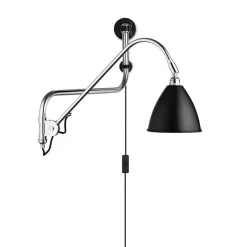 GUBI Sänglampor|Vägglampor-Bestlite BL10 Vägglampa, Krom/Vit