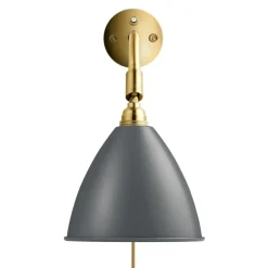 Bestlite BL7 Vägglampa, Mässing / Benporslin