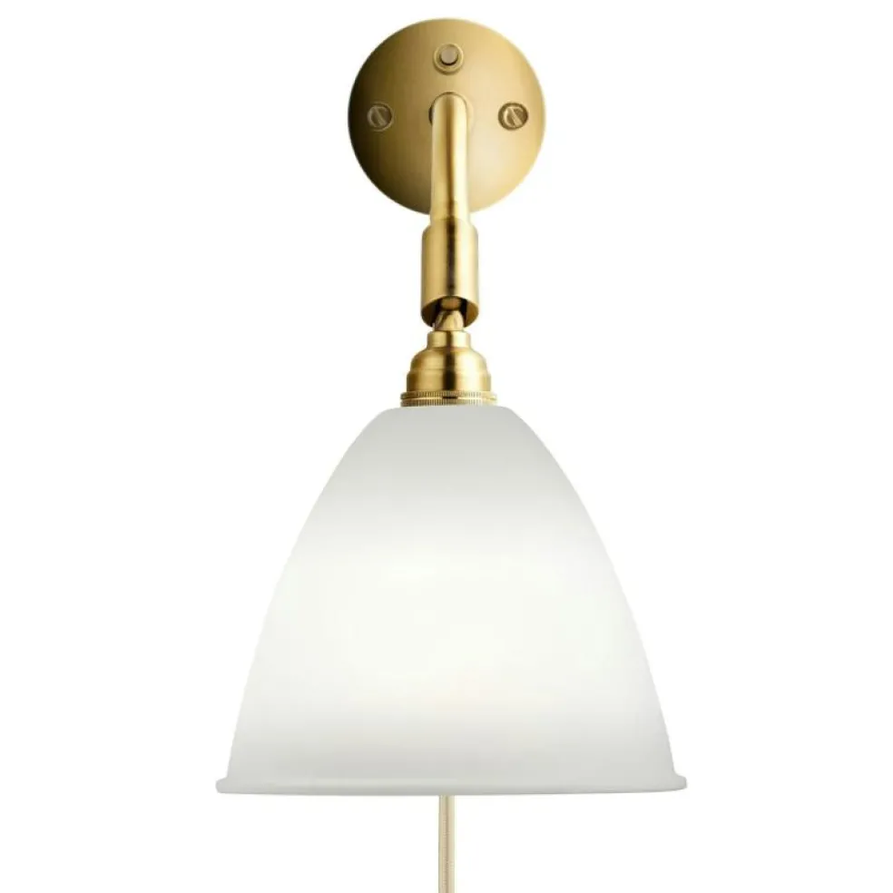 Bestlite BL7 Vägglampa, Mässing / Benporslin