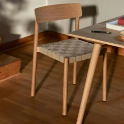 &Tradition Stolar-Betty TK1 Stol TK1, Rökt Ek / Naturligt Vävband