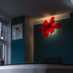 Big Bang Taklampa/Vägglampa, Röd