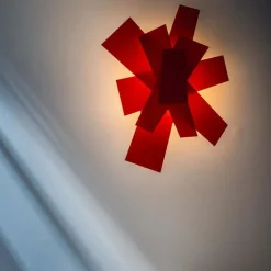 Big Bang Taklampa/Vägglampa, Röd