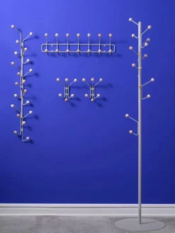 Maze Krokar & Galgar|Tamburmajorer-Bill Klädhängare Golv, Vit