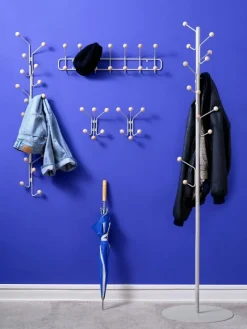 Maze Krokar & Galgar|Tamburmajorer-Bill Klädhängare Golv, Vit