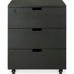 Ethnicraft Hurtsar-Billy Låda Med Lås, Svartbetsad Ek