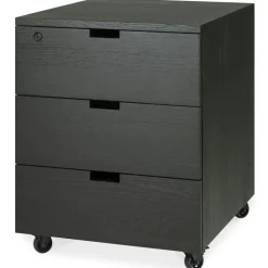 Ethnicraft Hurtsar-Billy Låda Med Lås, Svartbetsad Ek