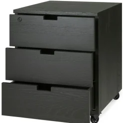 Ethnicraft Hurtsar-Billy Låda Med Lås, Svartbetsad Ek