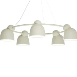 Bird Ljuskrona Ø95 cm, Opal / Sand