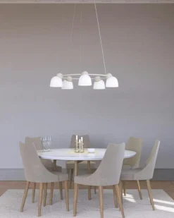 Bird Ljuskrona Ø95 cm, Opal / Sand