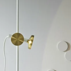 Pholc Läslampor|Golvlampor-Blend 150 Golvlampa, Jet Black / Mässing