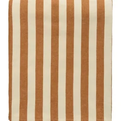 Decotique Dukar & Löpare-Block Stripe Duk 140x240 cm, Brun