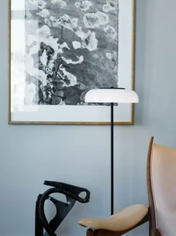 Nuura Golvlampor-Blossi Golvlampa, Nordic Gold / Klar