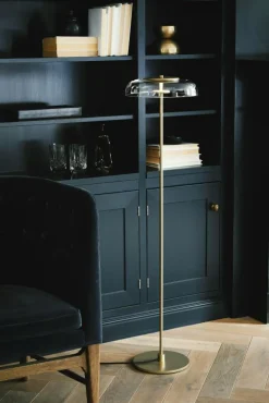 Nuura Golvlampor-Blossi Golvlampa, Nordic Gold / Klar