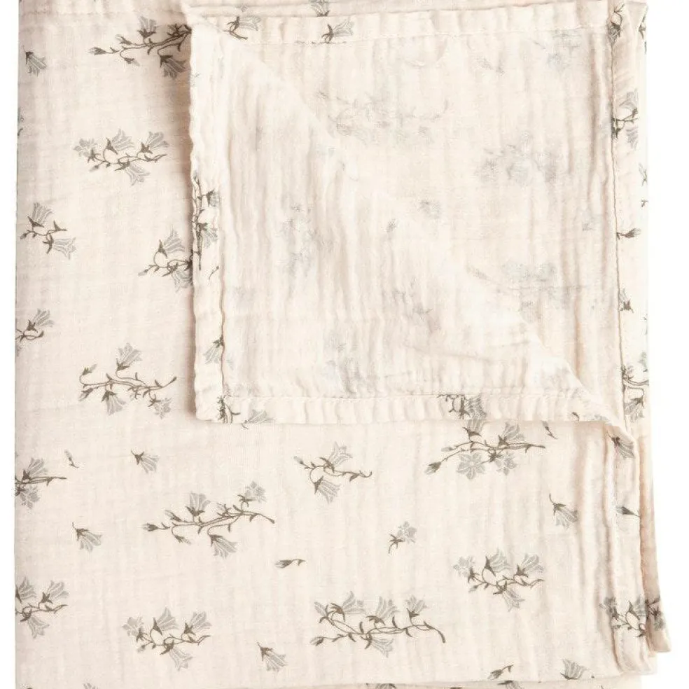 Bluebell Muslin Babyfilt, 110x110 cm