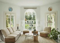 GUBI Fotpallar|Sittsäckar & Sittpuffar-Bohemian 72 Ottoman, Dedar Lupo Bouclé 007