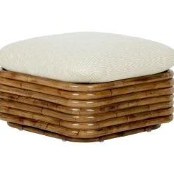 GUBI Fotpallar|Sittsäckar & Sittpuffar-Bohemian 72 Ottoman, Dedar Lupo Bouclé 007