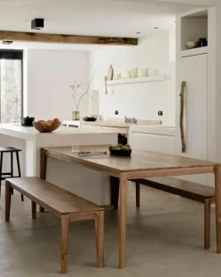 Ethnicraft Bänkar-Bok Bänk Teak, 35x186 cm