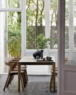 Ethnicraft Matbord Och Barbord-Bok Matbord Mörkbetsad Teak, 100x240 cm