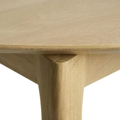 Bok Matbord Rund Utdragbar Ø129 cm, Ek