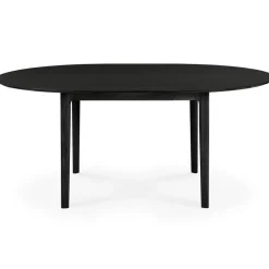 Bok Matbord Rund Utdragbar Ø129 cm, Ek