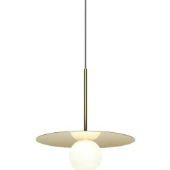 Pablo Designs Pendellampor-Bola Disc Pendel 45,7 cm, Mässing