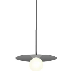 Pablo Designs Pendellampor-Bola Disc Pendel 45,7 cm, Mässing