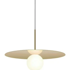 Pablo Designs Pendellampor-Bola Disc Pendel 45,7 cm, Mässing